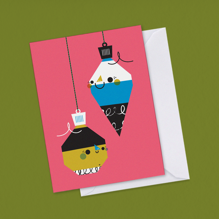 Holiday Ornaments Greeting Card