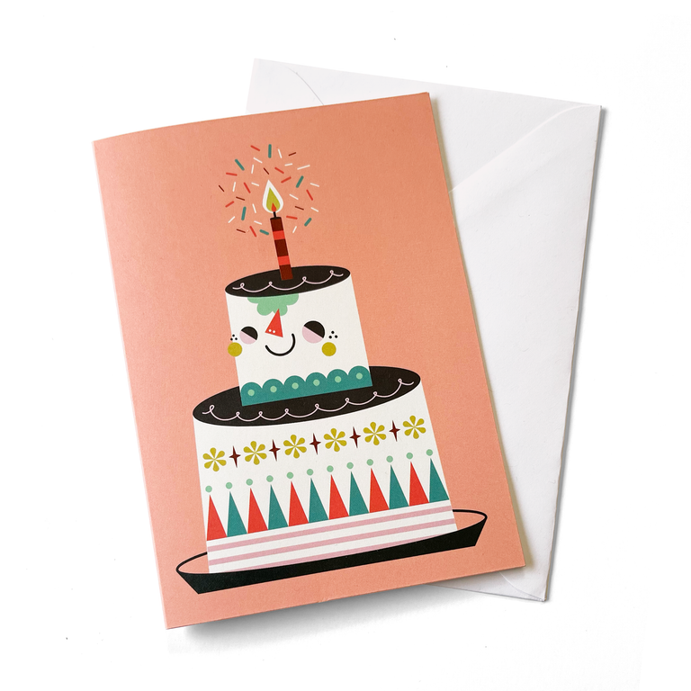 Happy Cake Greeting Card