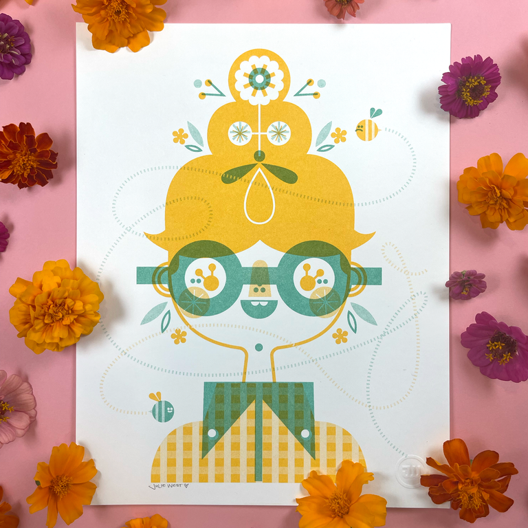 Nectar Risograph Print