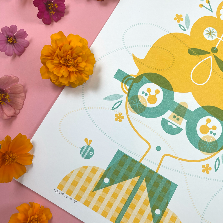 Nectar Risograph Print
