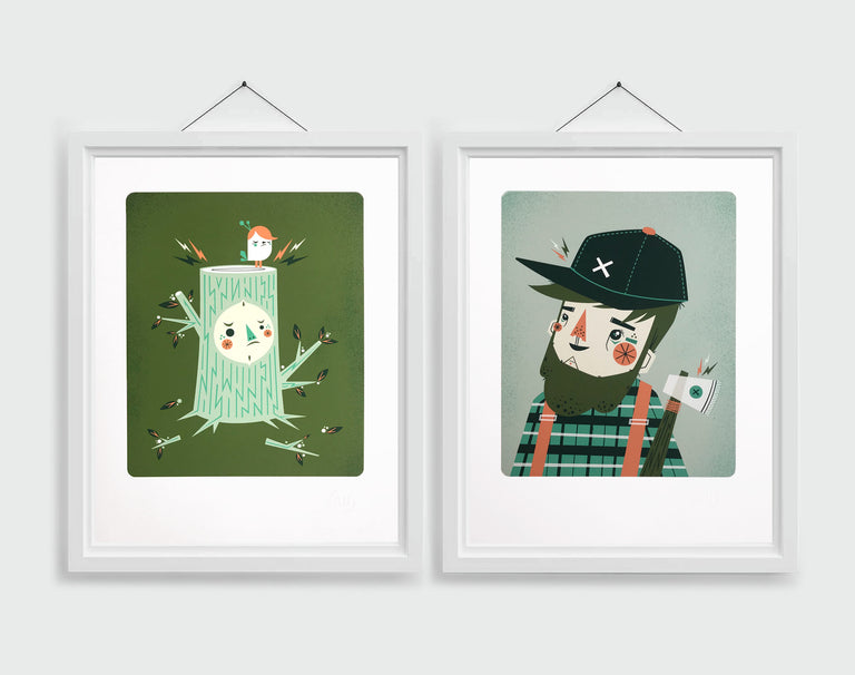 Lumberjack and Fume Giclee Prints